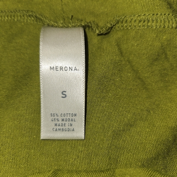Merona Womans Half Sleeve Green Shirt Size S - Picture 10 of 11